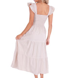 'Christina' Ruffle Sleeve Dress