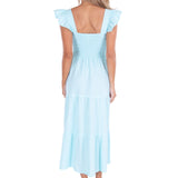'Christina' Ruffle Sleeve Dress