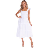 'Christina' Ruffle Sleeve Dress