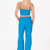 'Mara' Cotton Tie Front Top