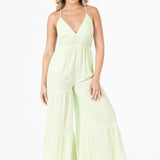 'Clare' Backless Halter Jumpsuit