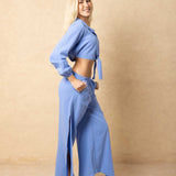 'Maeve' Long Sleeve Tie Top