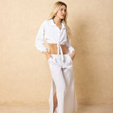 'Maeve' Long Sleeve Tie Top