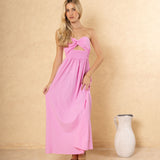 'Stella' Twist-Front Maxi Dress