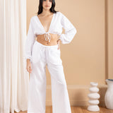 'Solana' Drawstring Wide Leg Pants