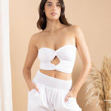 'Brisa' Double Twist Crop Top