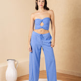 'Brisa' Double Twist Crop Top