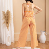 'Althea' Striped Drawstring Pants
