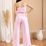 'Althea' Striped Drawstring Pants
