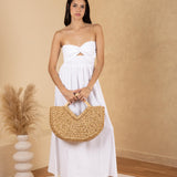 'Kenzie' Bag Made Of Natural Materials