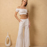 'Amelie' Off Shoulder Crop Top