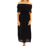 'Constance' Off Shoulder Maxi Dress