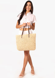 'Fernanda' Tote Bag Made Of Natural Materials