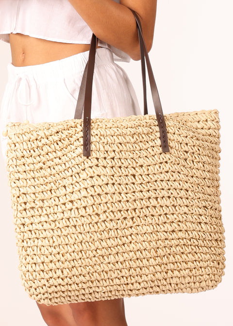'Fernanda' Tote Bag Made Of Natural Materials
