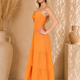 'Adley' Open Front Maxi Dress