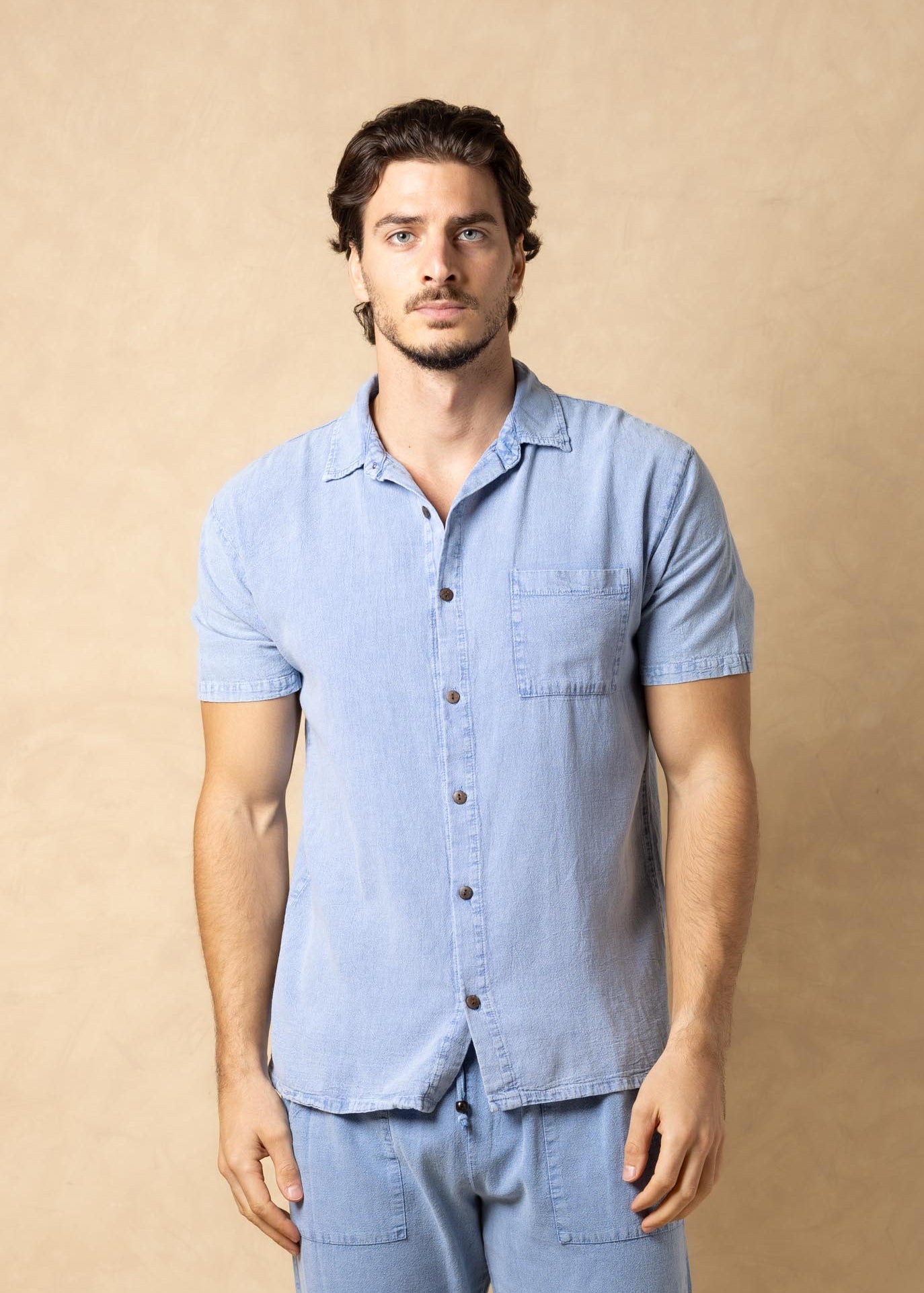 'Ibiza' Cotton Button Down