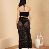 'Zaya' Crochet Mesh Crop Top