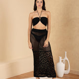 'Zaya' Crochet Mesh Crop Top