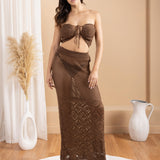 'Zaya' Crochet Mesh Crop Top