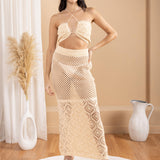 'Zaya' Crochet Mesh Crop Top