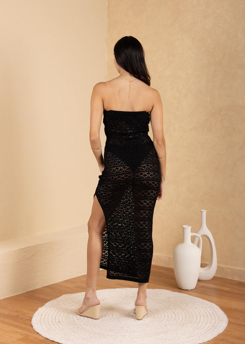 'Amara' Crochet Mesh Dress