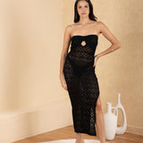 'Amara' Crochet Mesh Dress