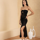 'Amara' Crochet Mesh Dress