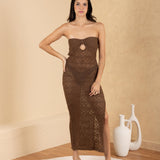 'Amara' Crochet Mesh Dress