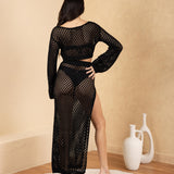 'Siena' Mesh Long Sleeve Top
