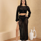 'Siena' Mesh Long Sleeve Top