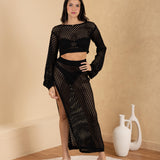 'Siena' Mesh Long Sleeve Top