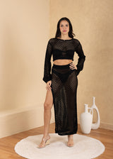 'Siena' Mesh Long Sleeve Top