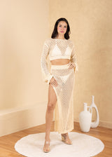 'Siena' Mesh Long Sleeve Top