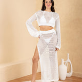 'Siena' Mesh Side-Split Skirt