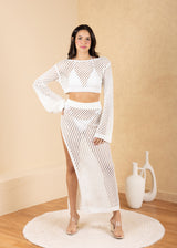 'Siena' Mesh Long Sleeve Top