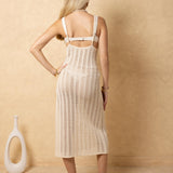 'Klair' Crochet Cover-Up Midi Dress