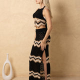 'Luna' Crochet Chevron Halter Top