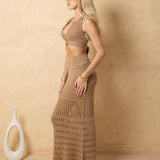‘Alma’ Crochet Maxi Skirt