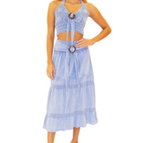 'Juliette' Belted Midi Skirt