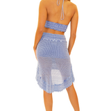 'Jasmine' Crochet High Low Skirt