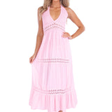 'Daphne' Halter Maxi Dress