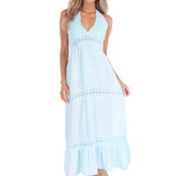 'Daphne' Halter Maxi Dress