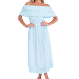 'Constance' Off Shoulder Maxi Dress