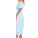 'Constance' Off Shoulder Maxi Dress