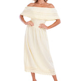 'Constance' Off Shoulder Maxi Dress
