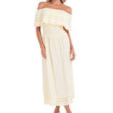 'Constance' Off Shoulder Maxi Dress