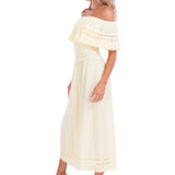 'Constance' Off Shoulder Maxi Dress