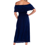 'Constance' Off Shoulder Maxi Dress