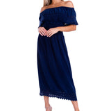 'Constance' Off Shoulder Maxi Dress