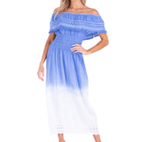 'Constance' Off Shoulder Maxi Dress